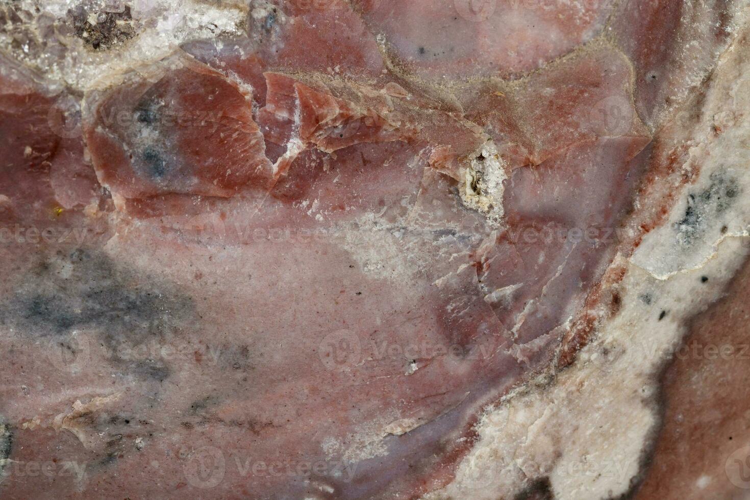 Macro stone Flint mineral on a black background photo