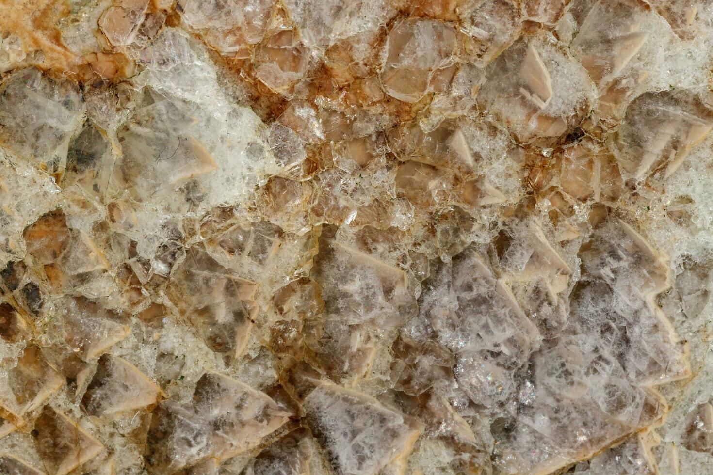 Macro stone Fluorite mineral on black background photo