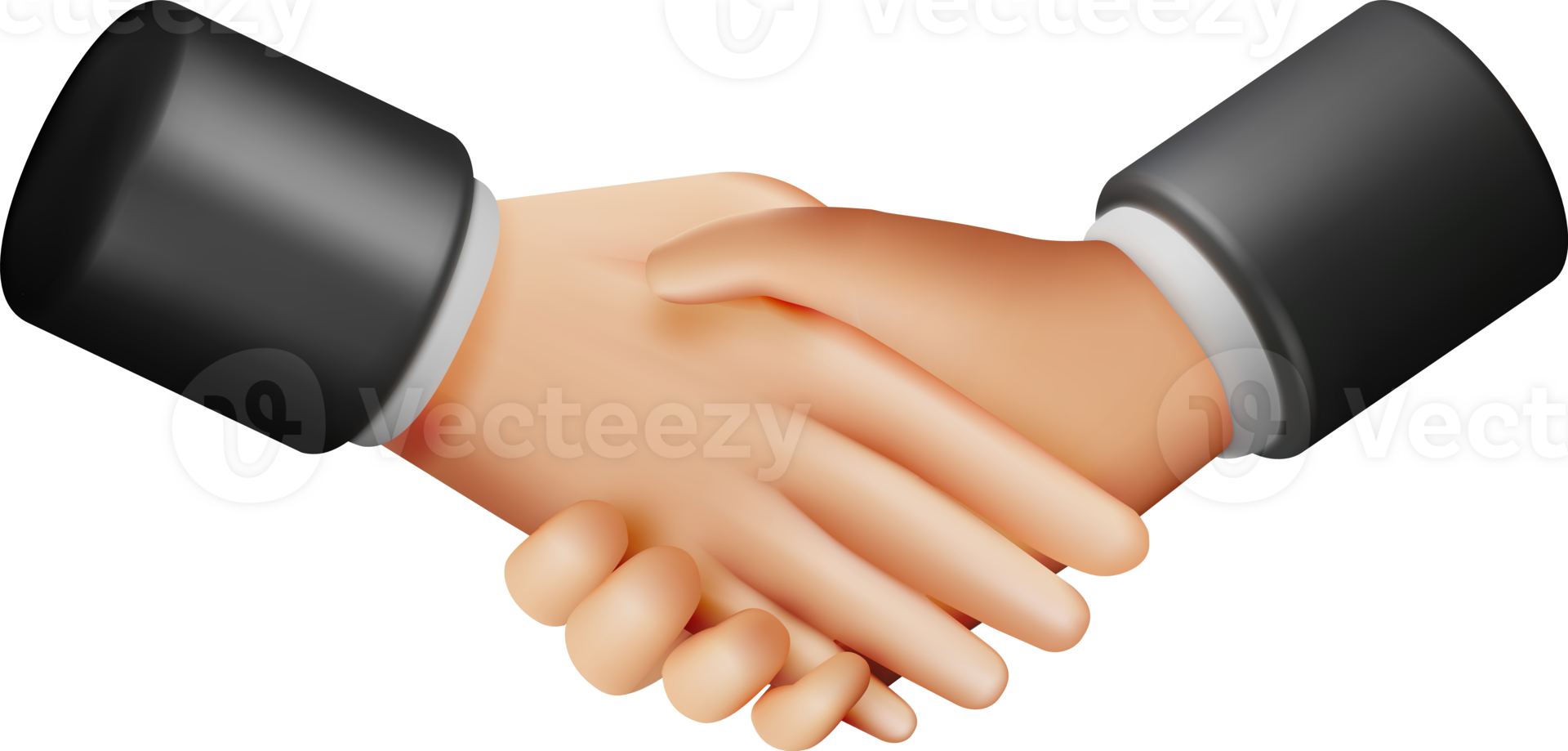 3D Handshake Gesture png
