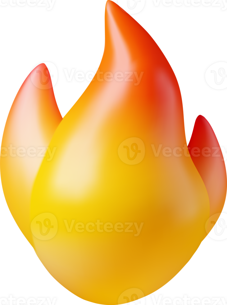 3d Fire Flame Icon png