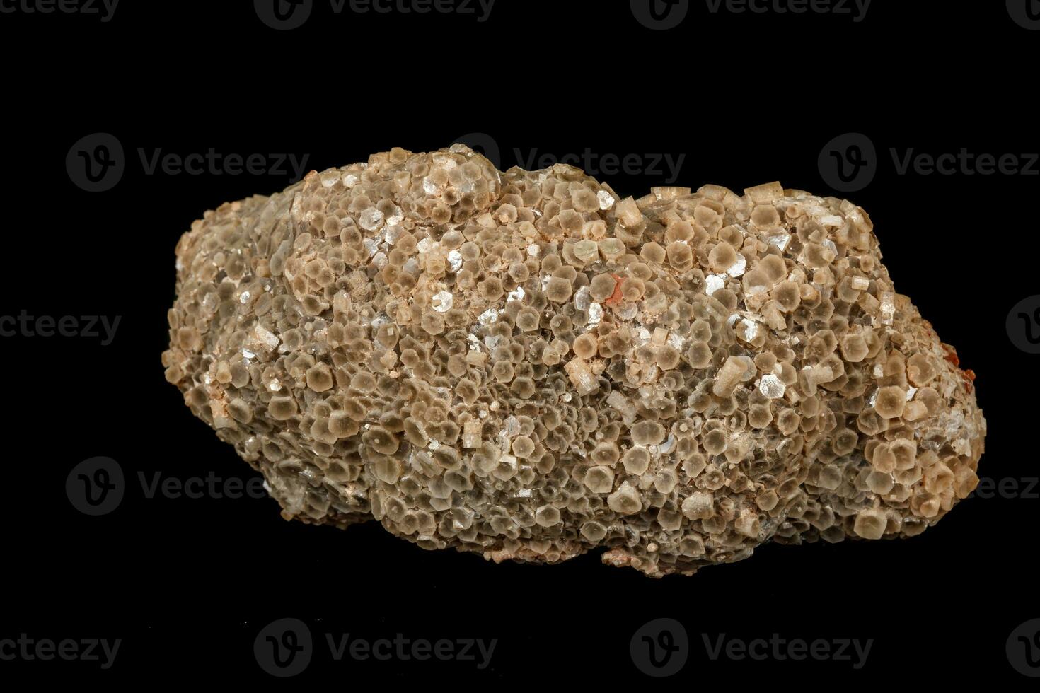 Macro stone Aragonite mineral on a black background photo