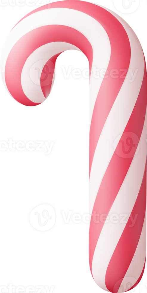 3D Realistic Candy Cane png