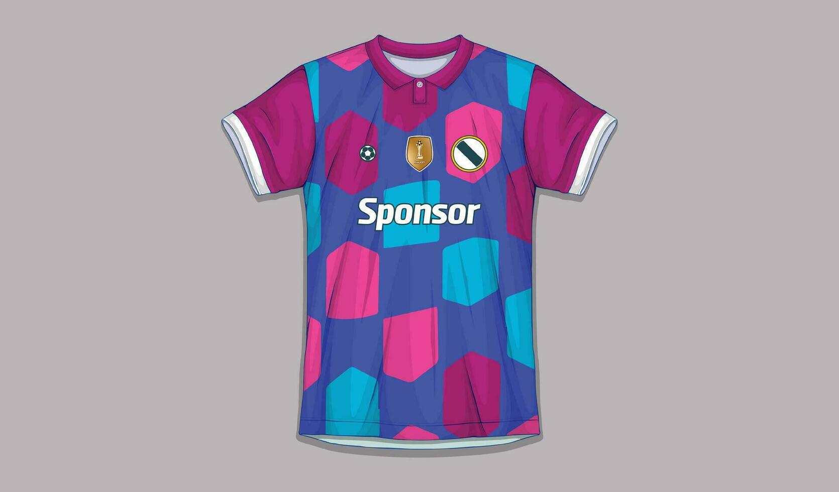 vector fútbol jersey diseño para sublimación, deporte t camisa diseño