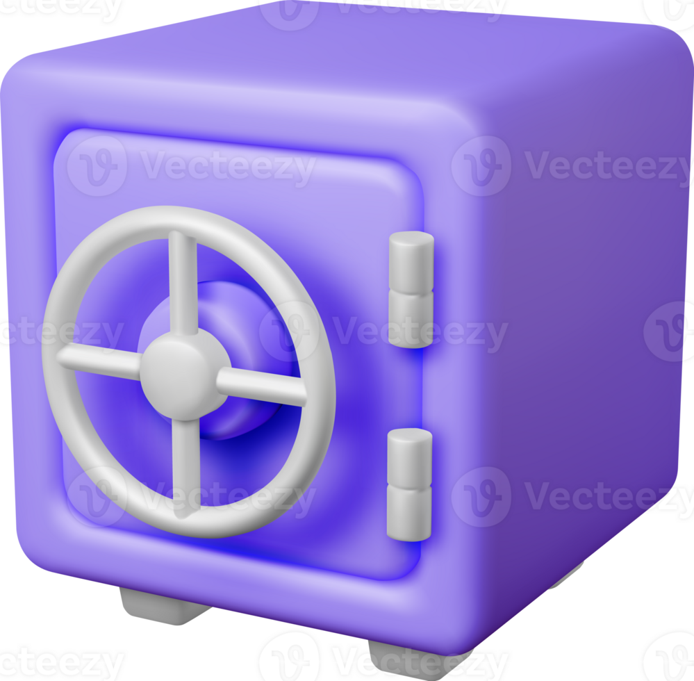 3d Safe Box png