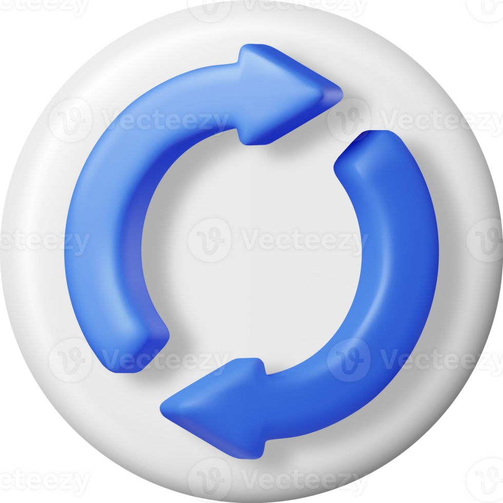 3D Synchronization Icon png