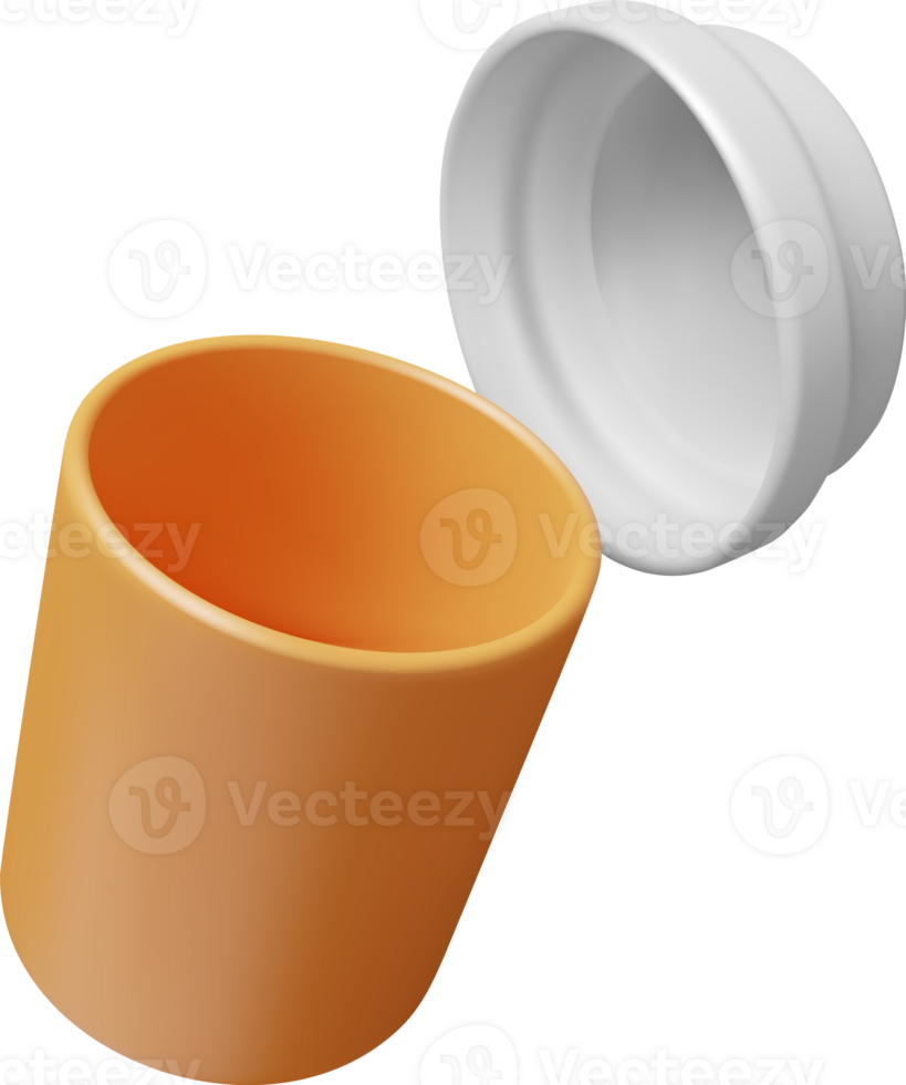 3D Plastic Pill Bottles png