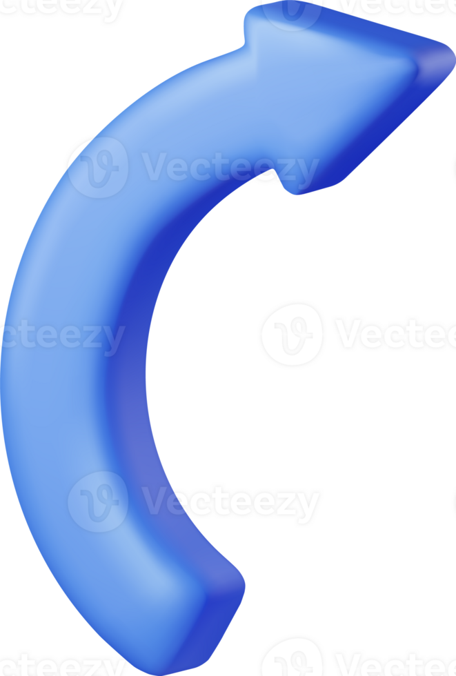 3D Growing Blue Arrow 35711454 PNG