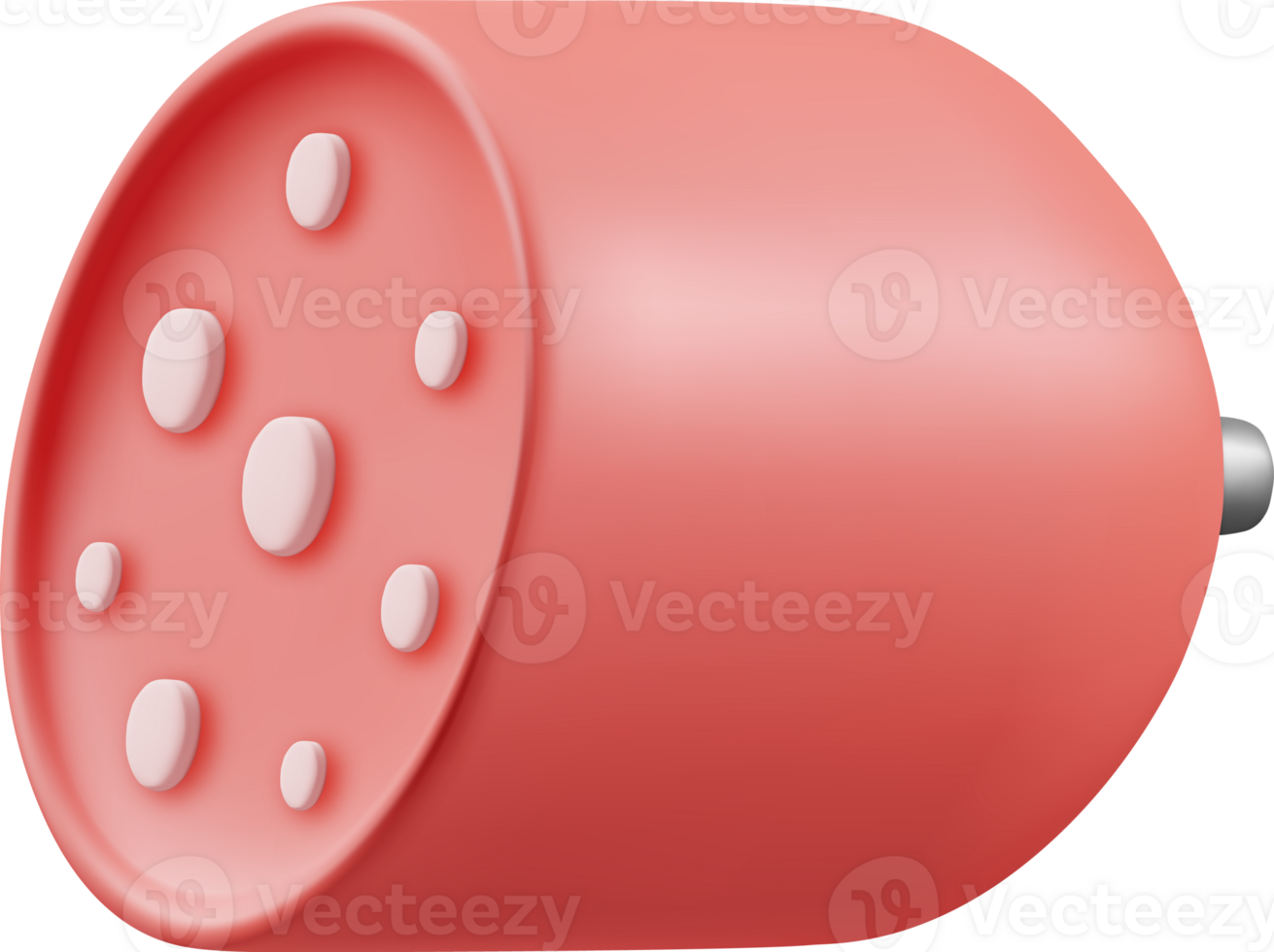 3D Slice of Ham or Sausage png