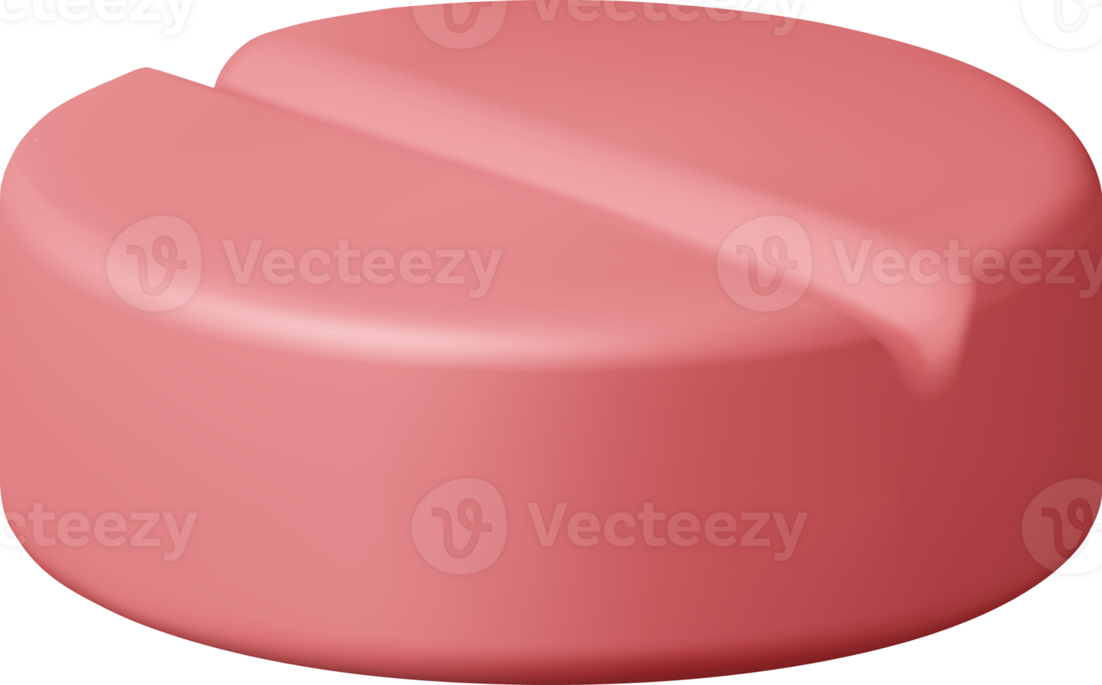 3D Classic Round Tablet Pill png