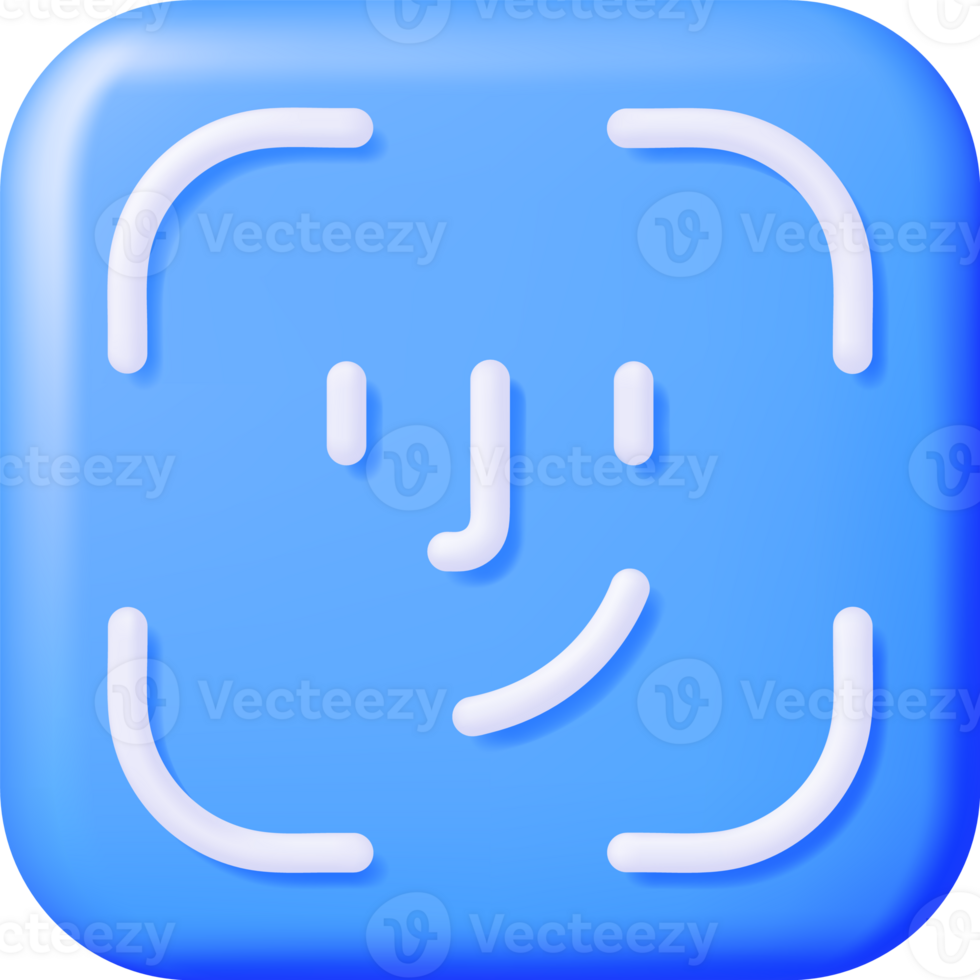 3D Face Recognition Icon png