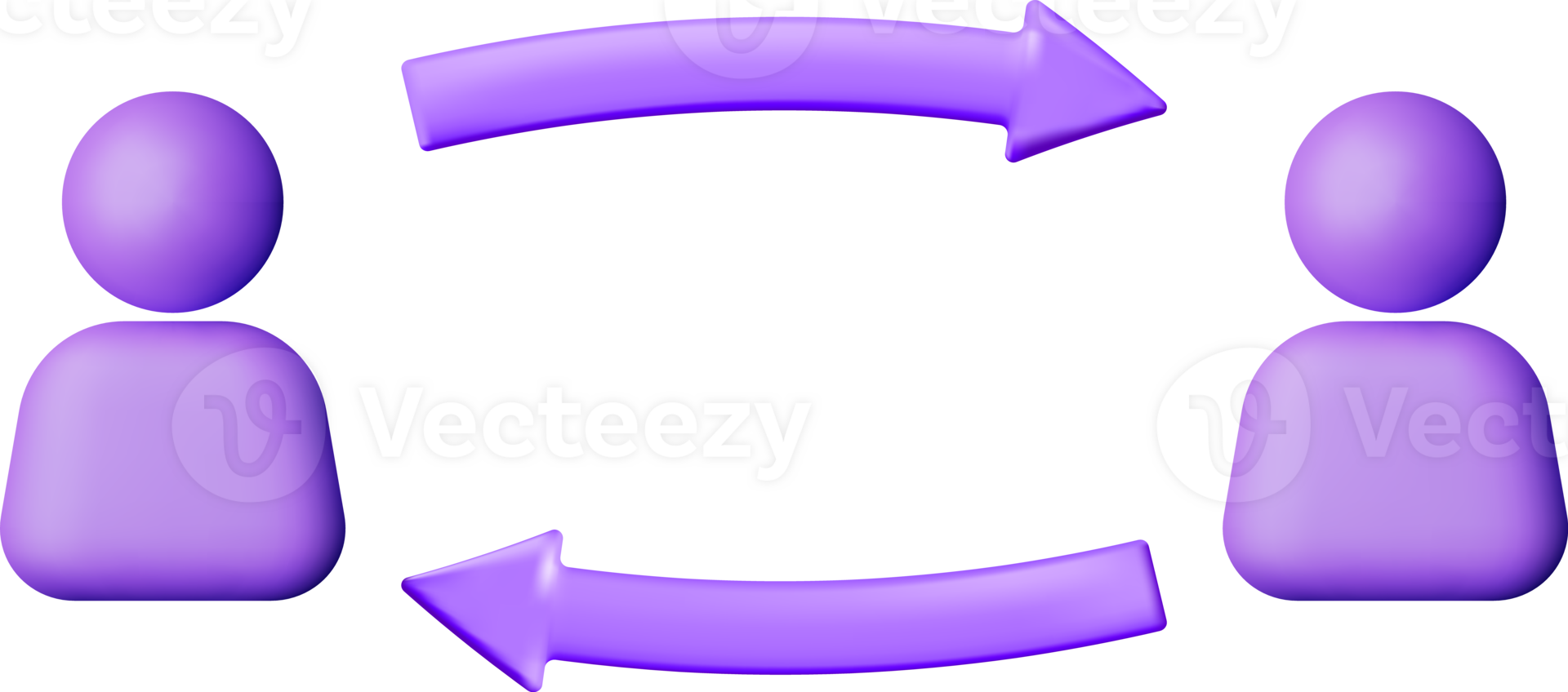 3D User Sync or Switch Symbol png