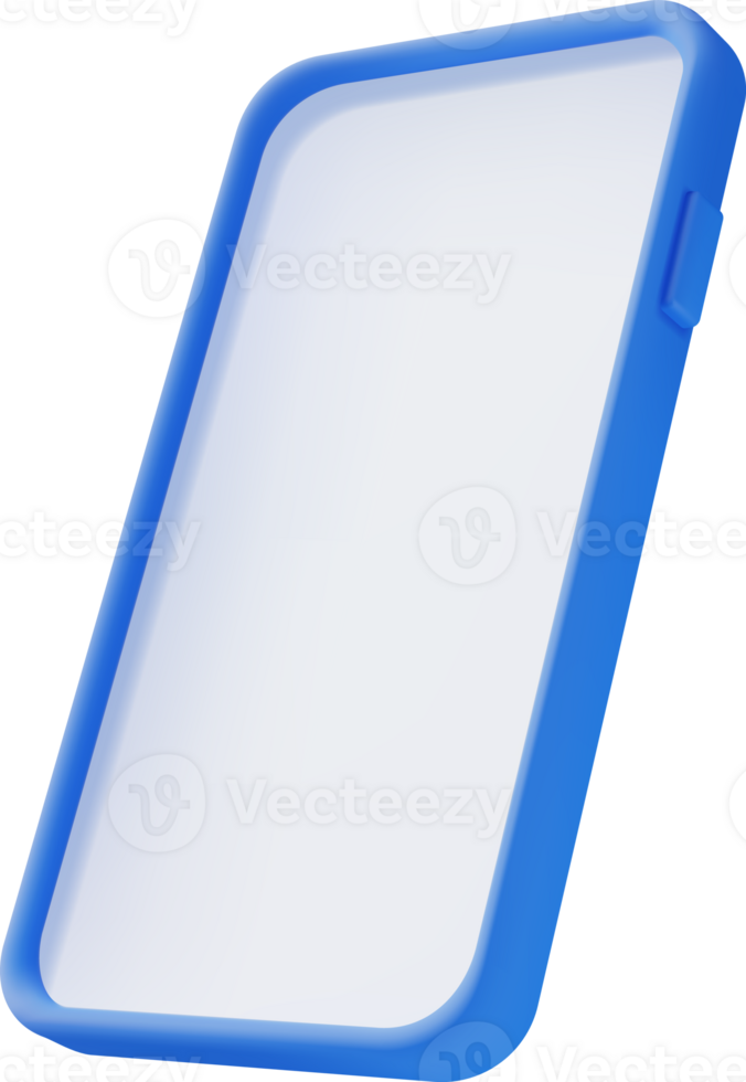 3d Realistic Smartphone with Empty Screen. png