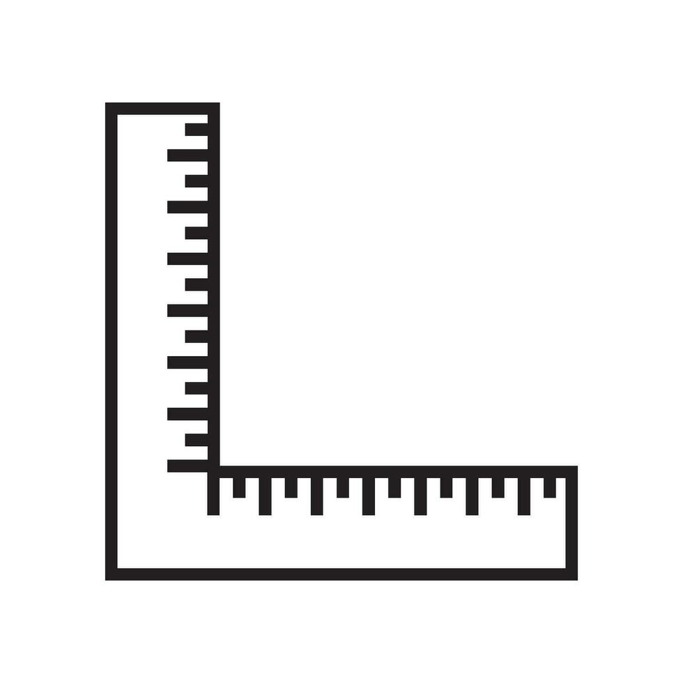 Ruler icon vector