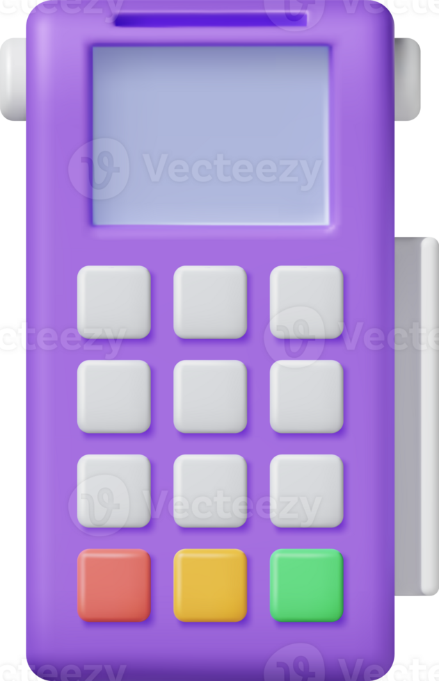 3D Bank Payment Terminal png