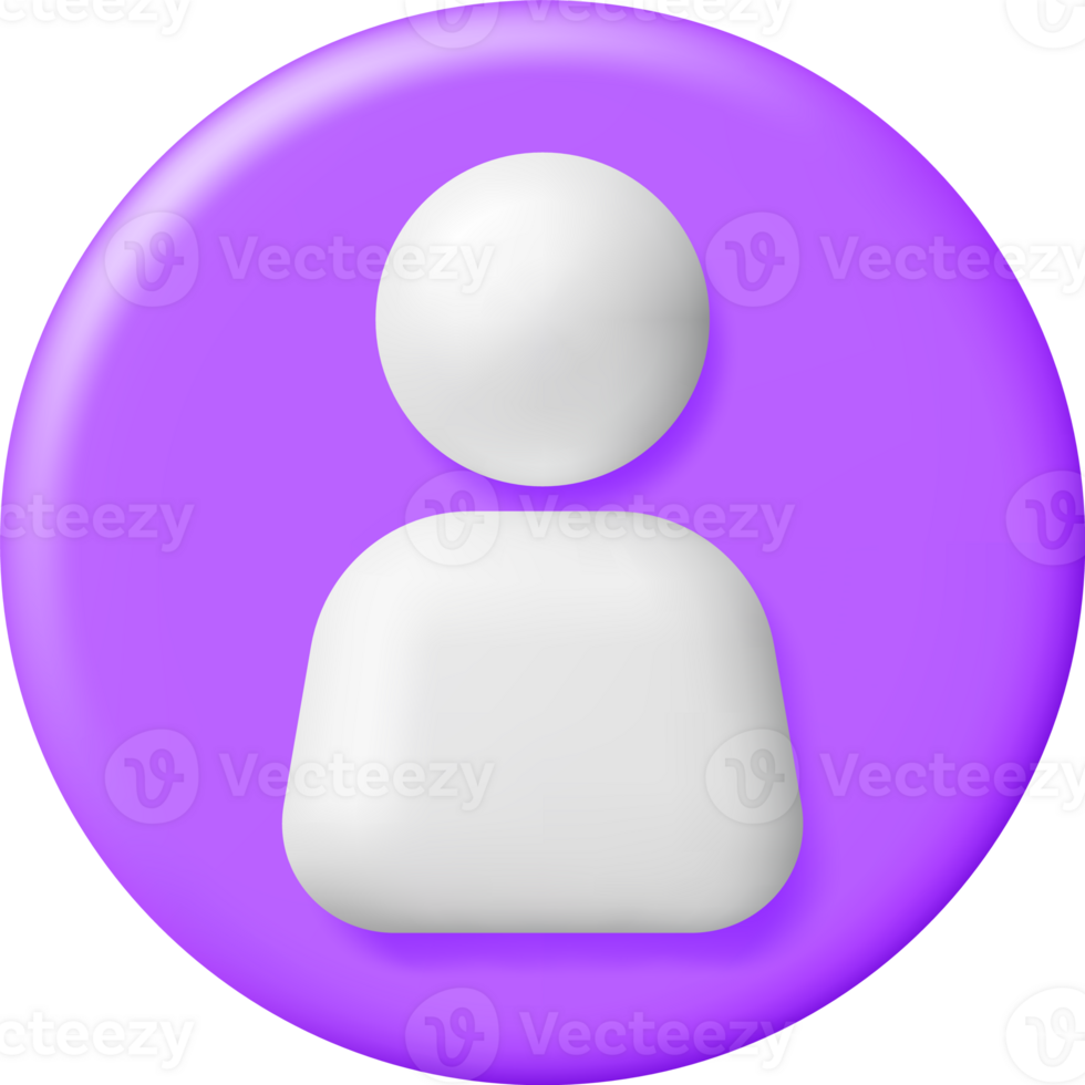 3D Simple User Icon png