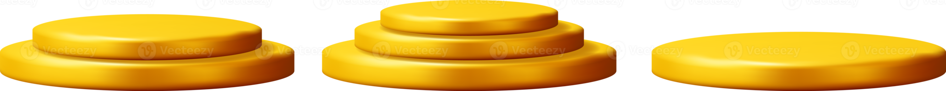 3D Gold Podium png