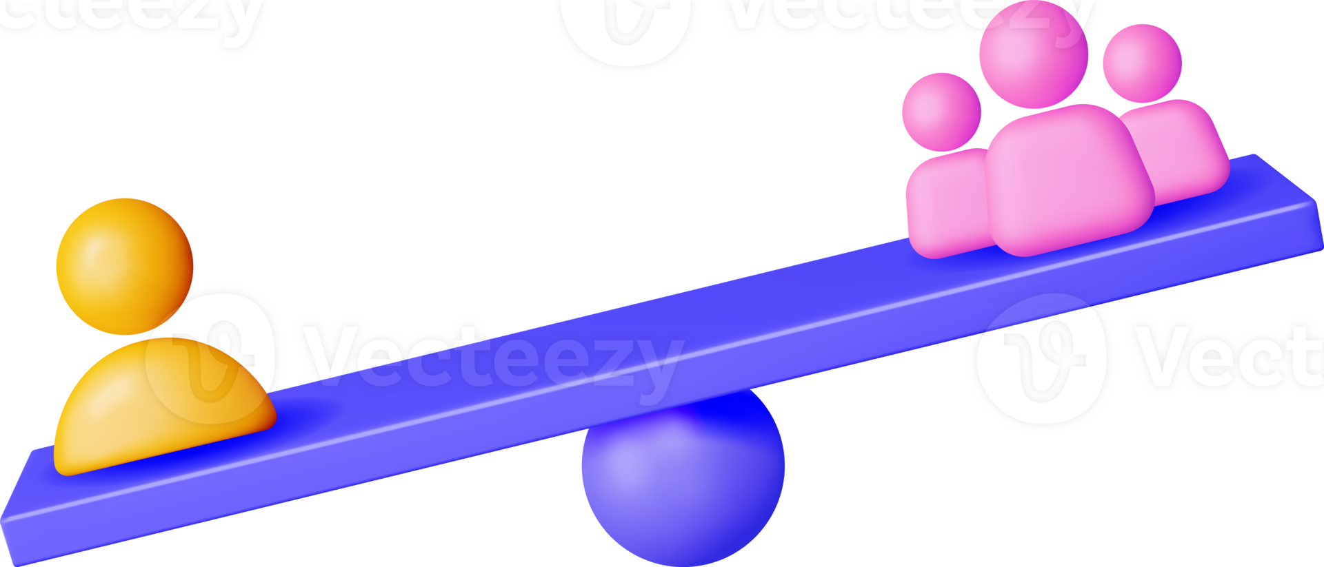3D Scales with Avatar Standing Among Group Ones png