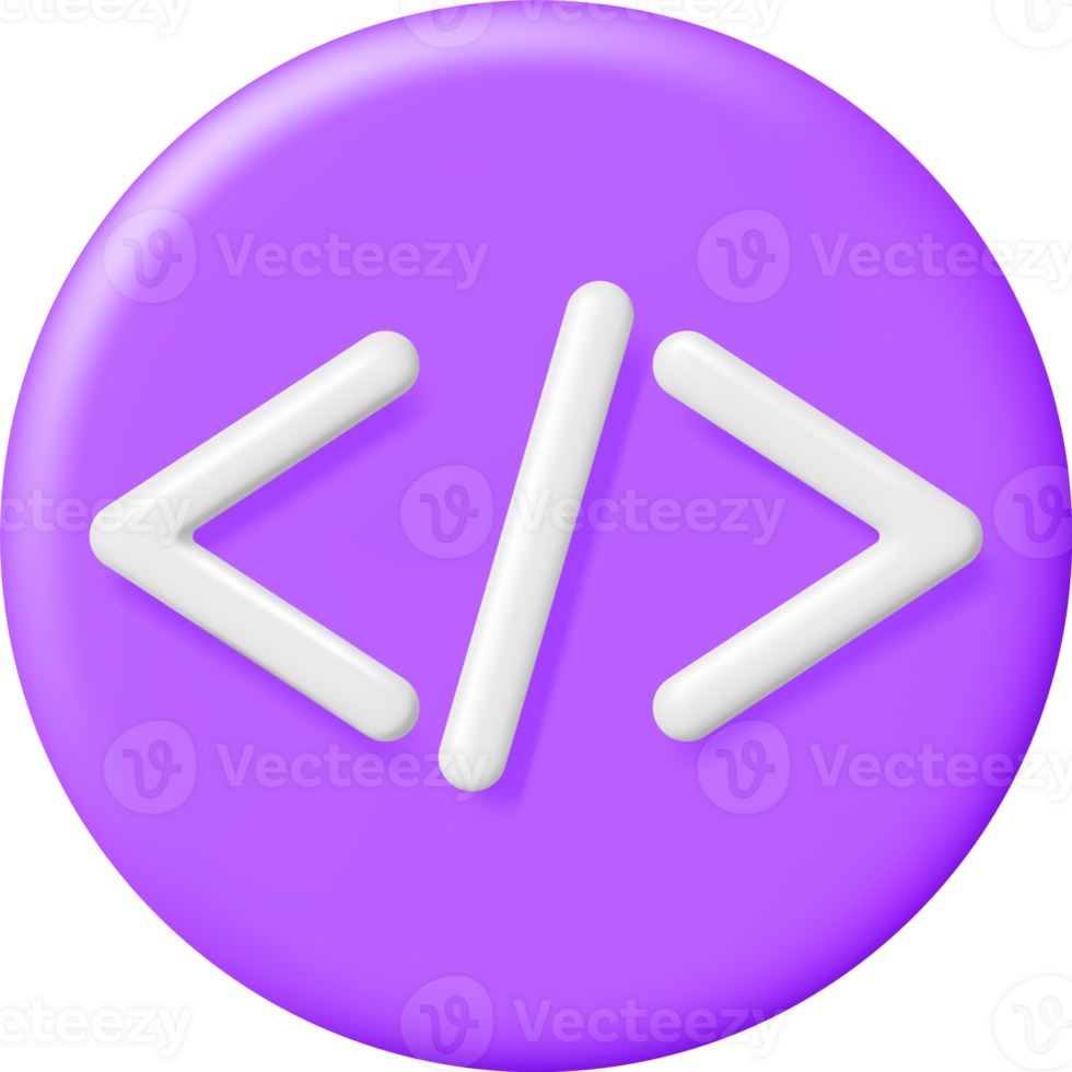 3d código icono png