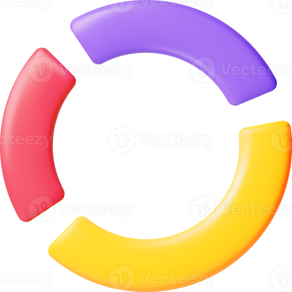 3D Pie Diagram png