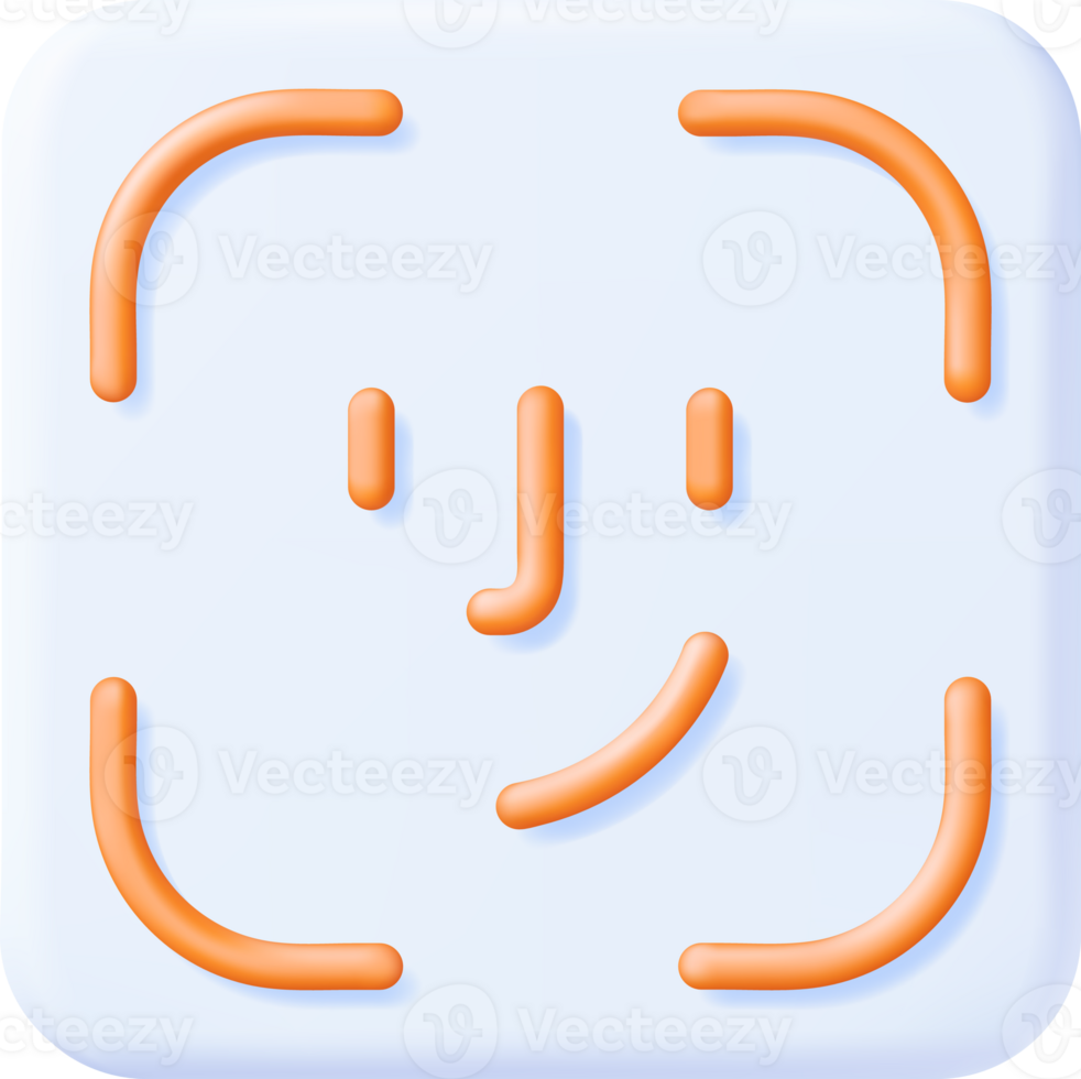 3D Face Recognition Icon png