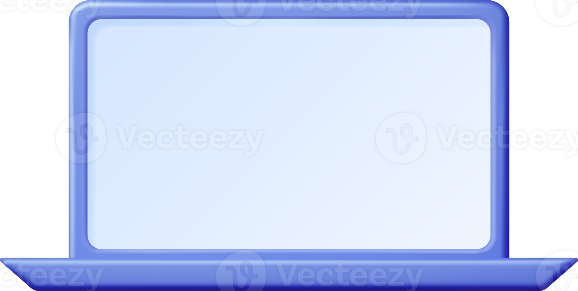3D Cartoon Laptop Computer png