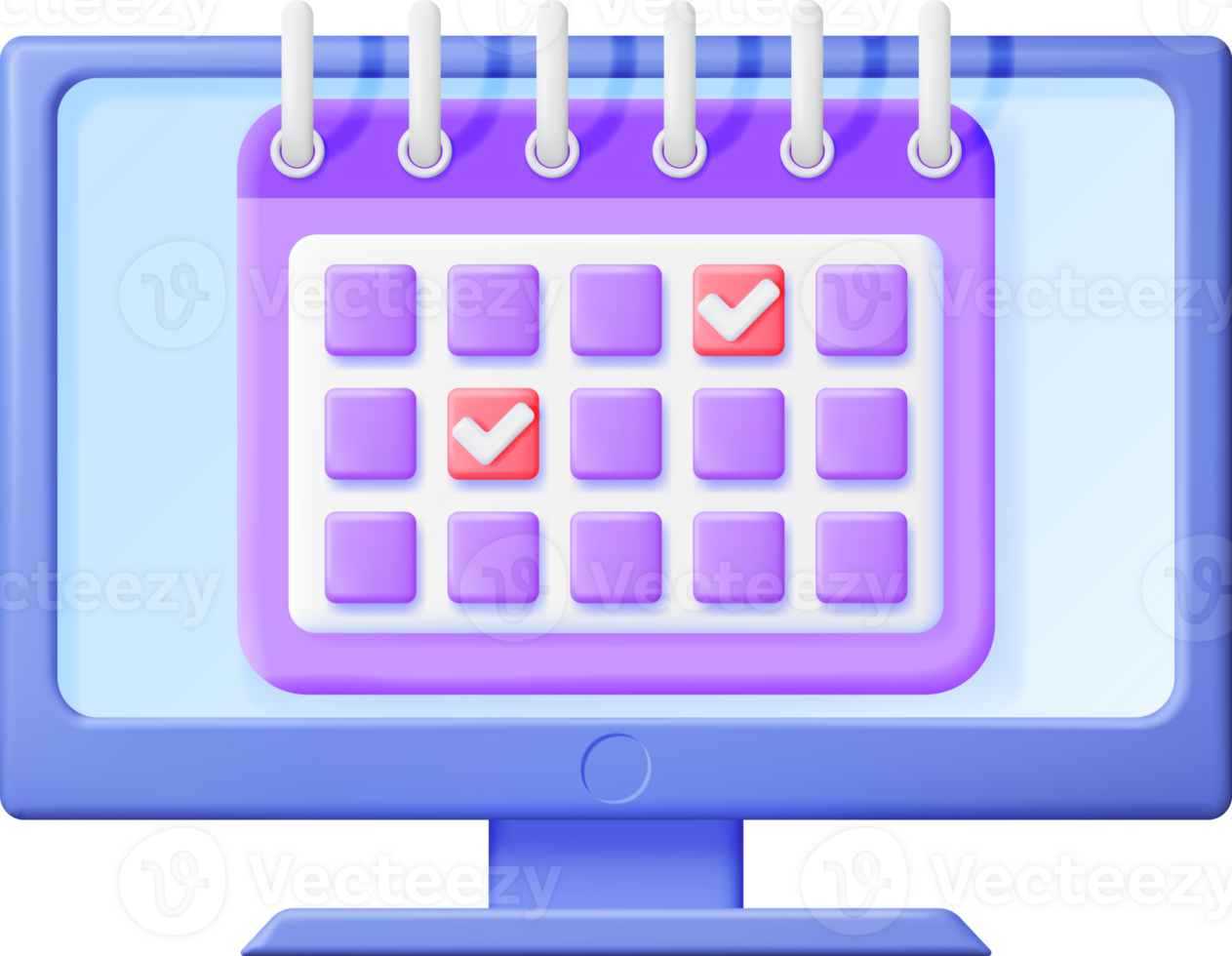 3D Paper Spiral Calendar On Computer Screen 35714658 PNG 3d-paper-spiral-calendar-on-computer-screen-35714658-png