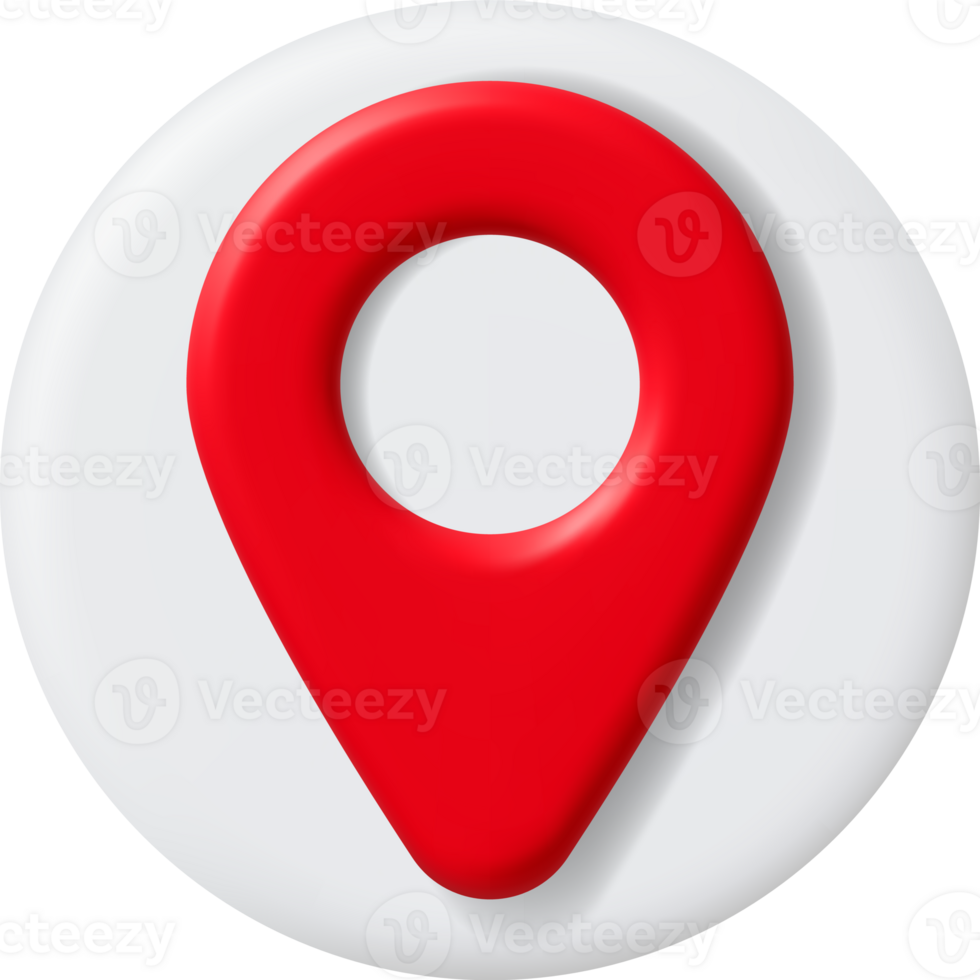 3D Location Map Pin png