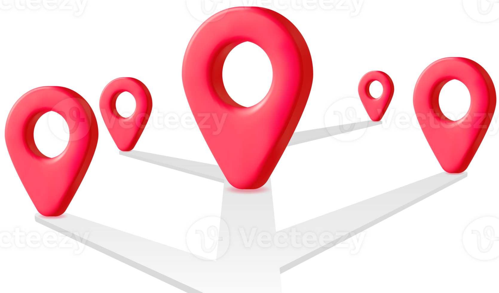 3D Location Map Pin png