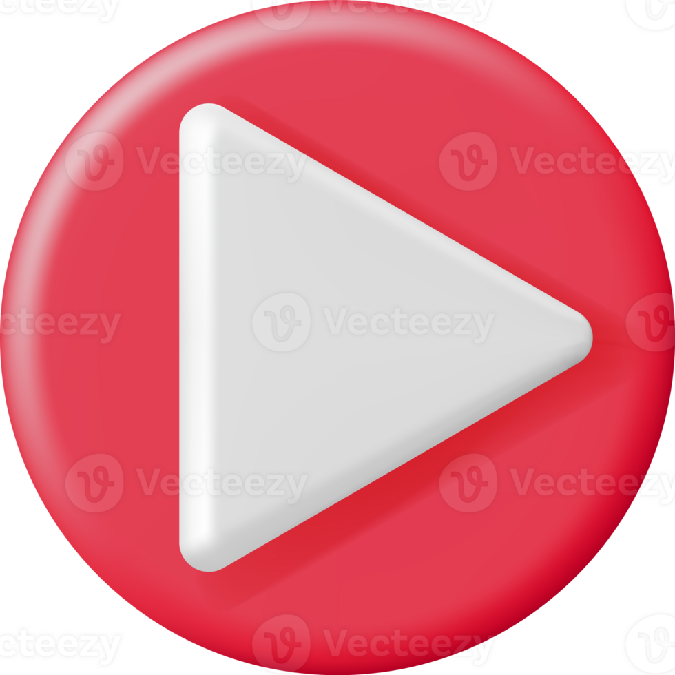 3D Play Button png