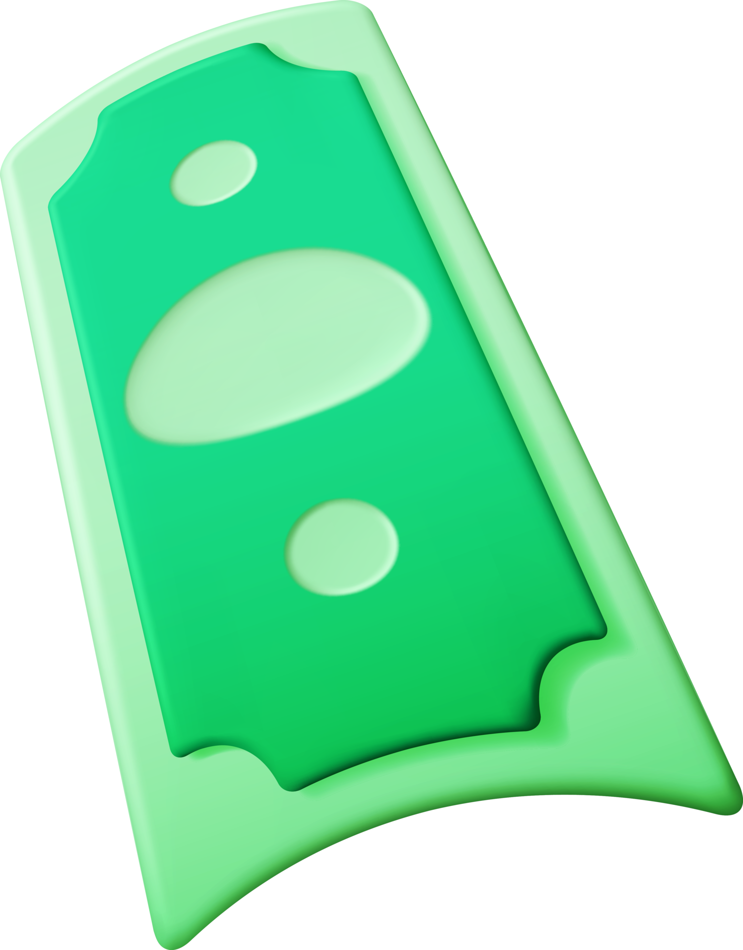 3D Green Dollar Banknote 35715189 PNG