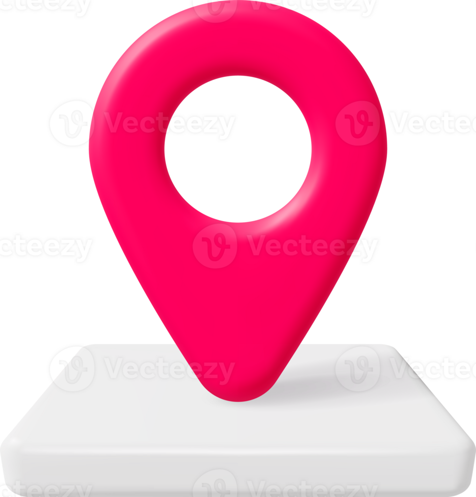 3D Location Map Pin png