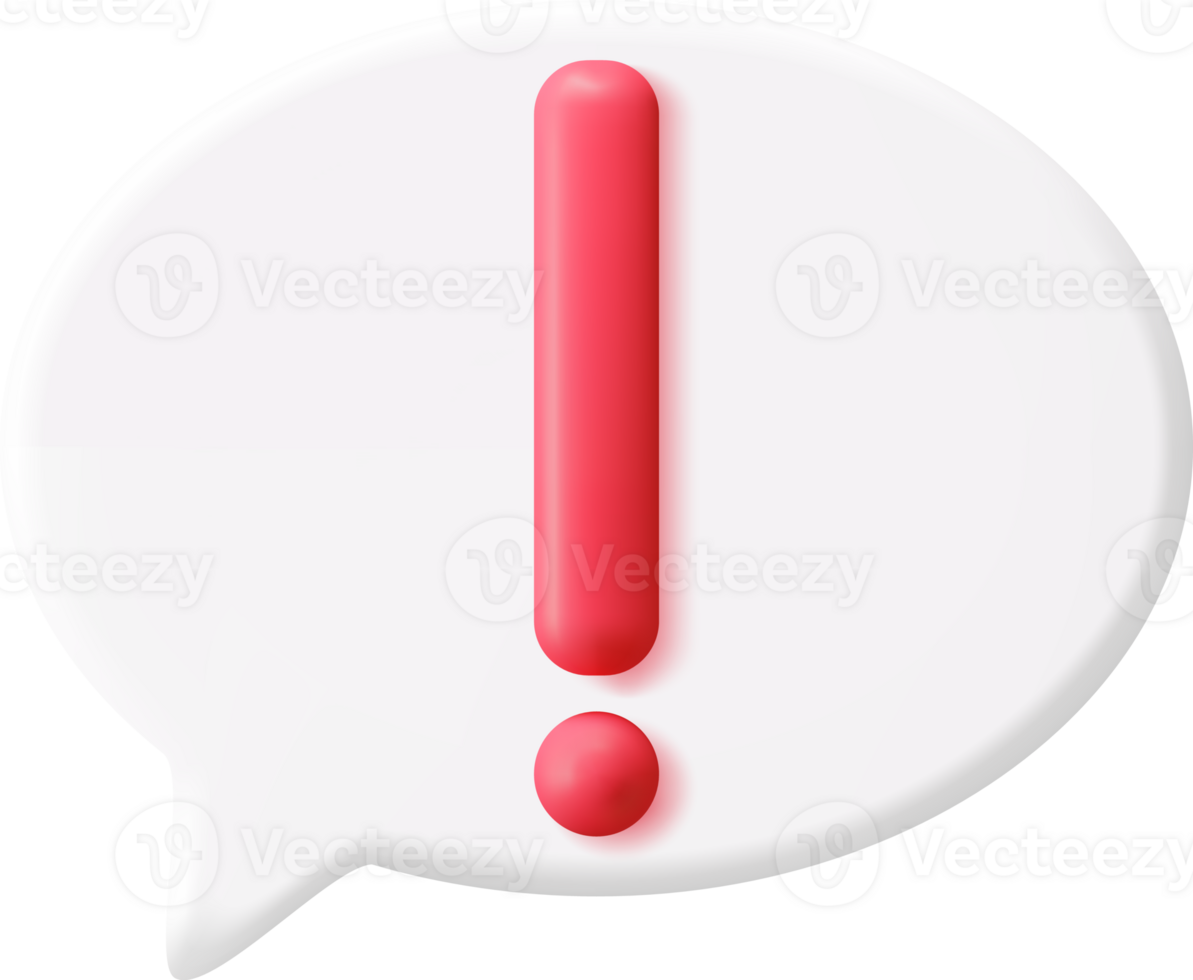 Exclamation Mark in Round Pin png