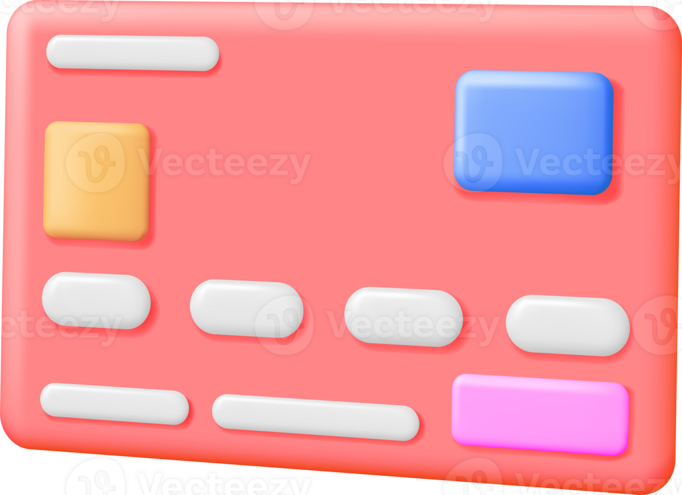3D Bank Card png