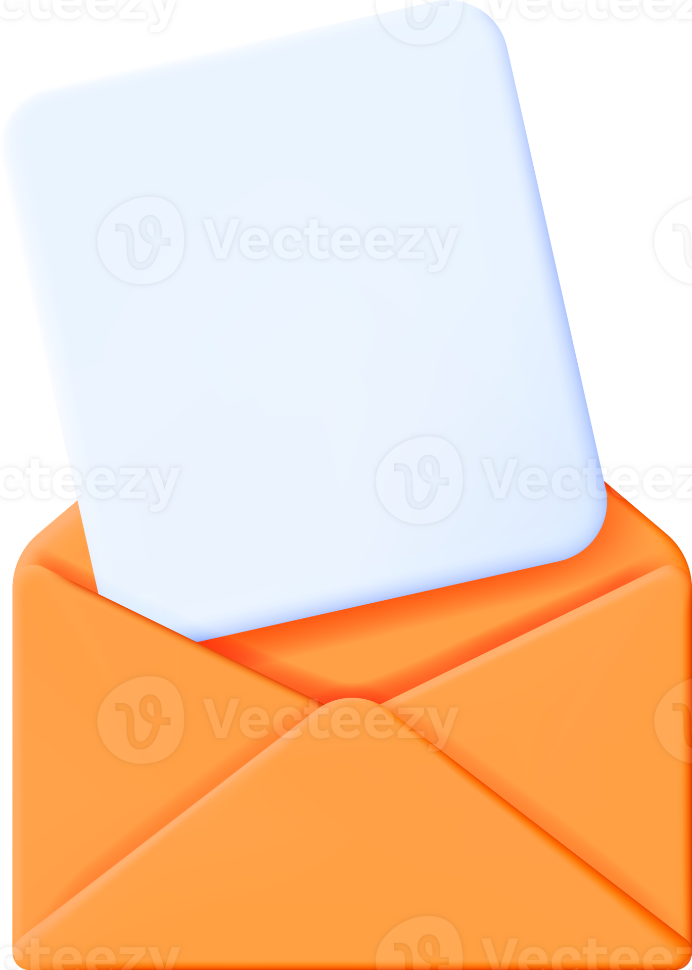 3D Document Sheet in Yellow Envelope 35715309 PNG