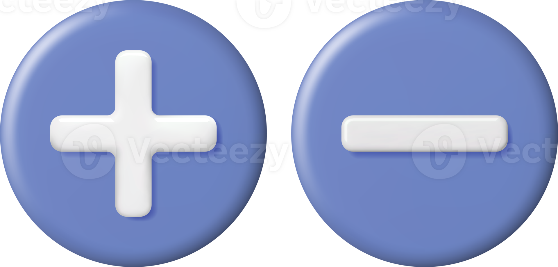 3d Plus and Minus Icon 35715449 PNG