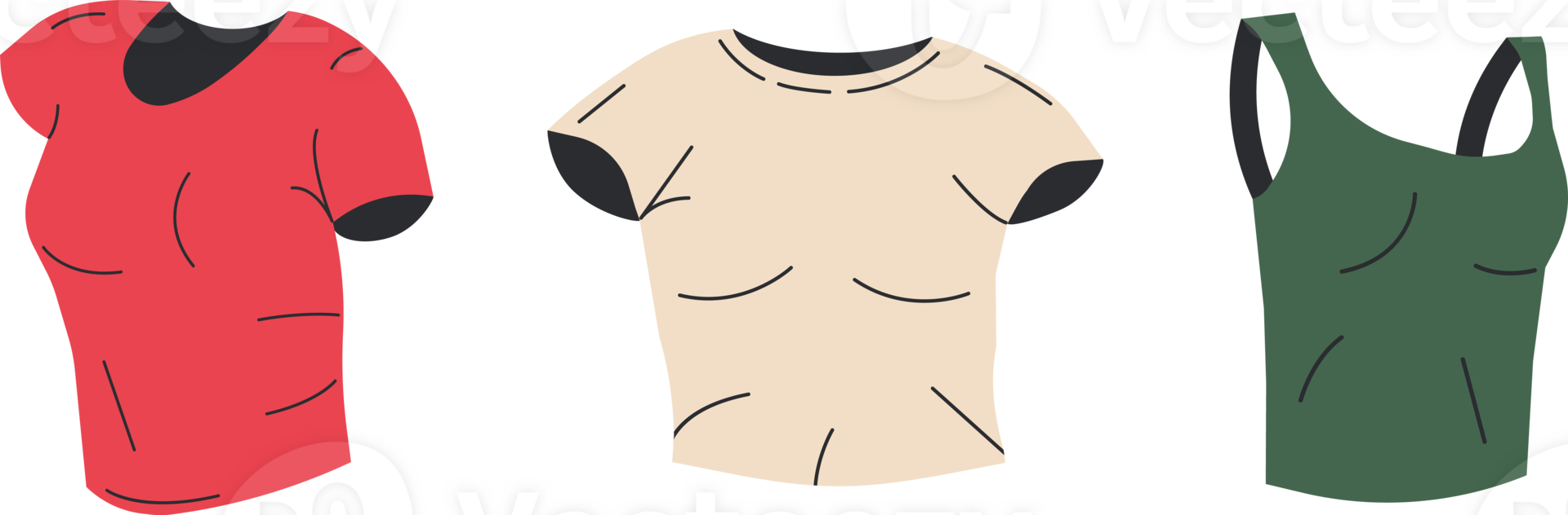 Man and woman T-Shirt collection png