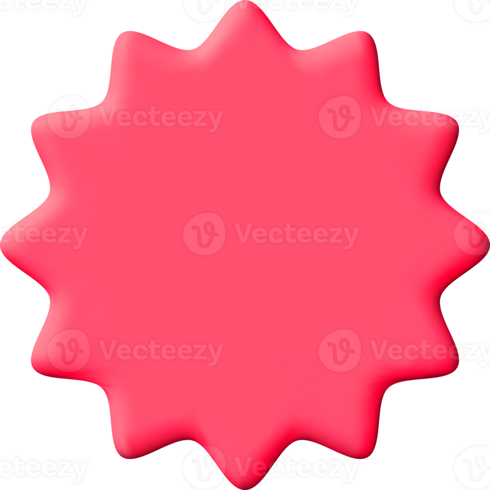 3D Colorful Glossy Badge. png