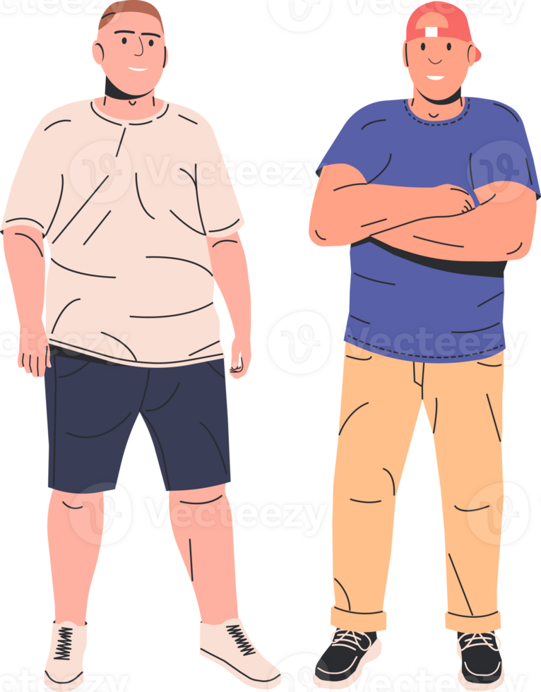 Fat vs Fit Man png