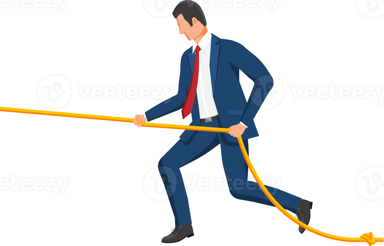 Businessman pull of rope 35715562 PNG