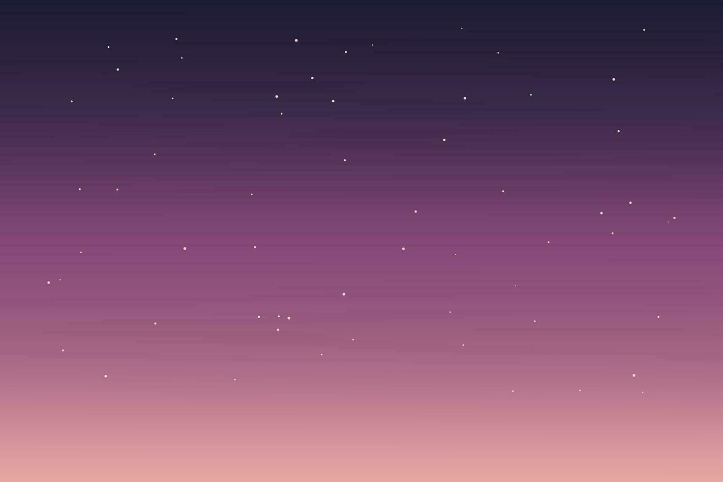 Night starry sky with purple gradation. Star universe background. Vector illustration.