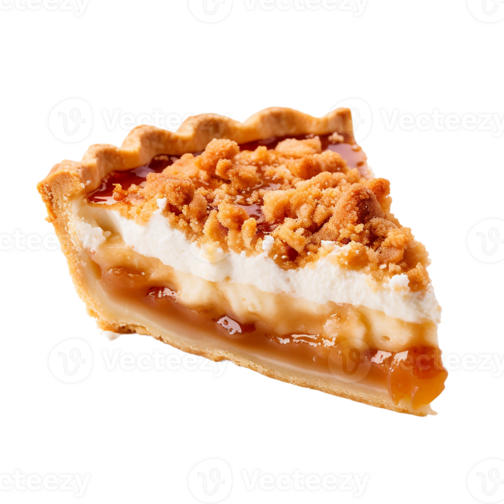 AI generated Slice of Pie on transparent background PNG image