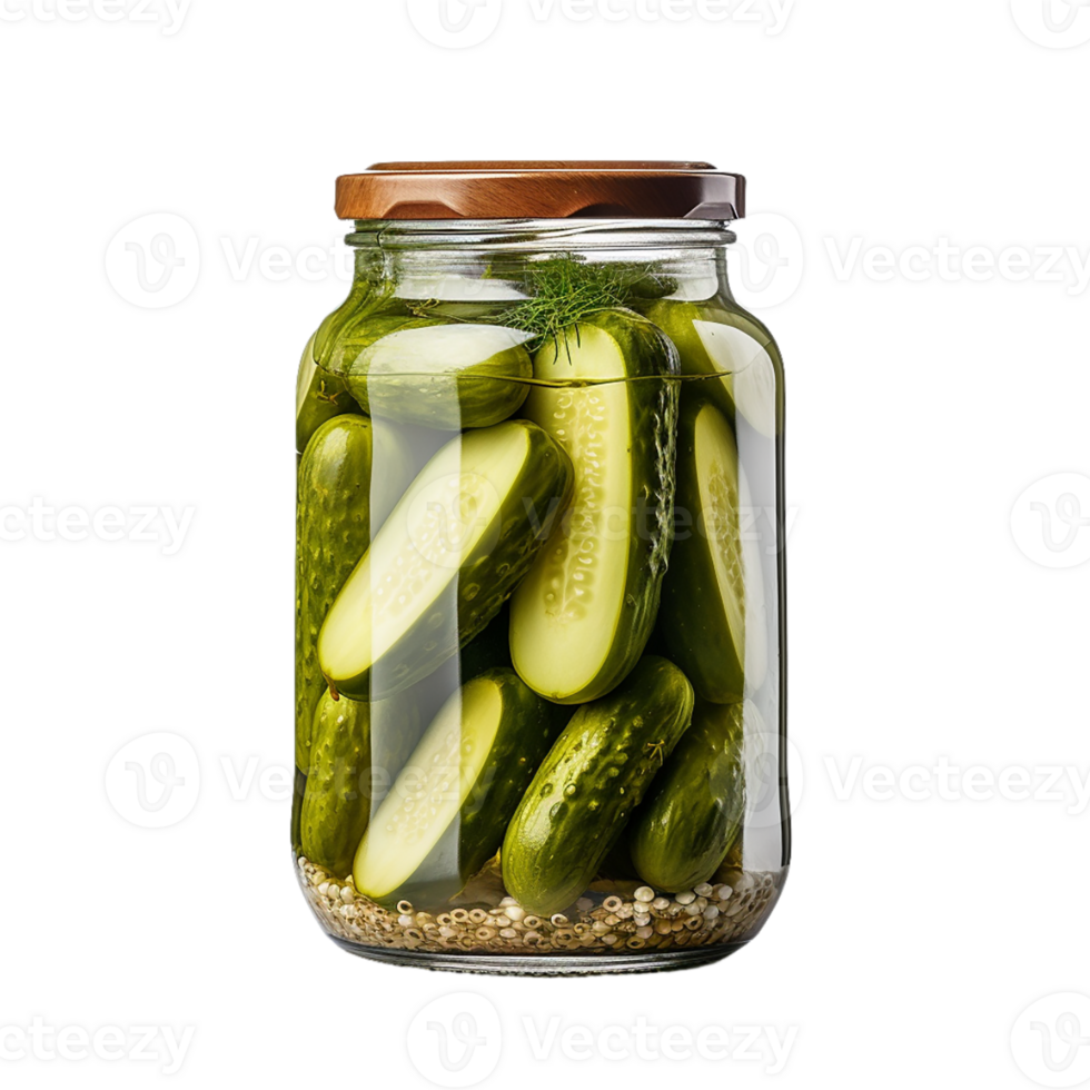 AI generated Jar of Pickles on transparent background PNG image