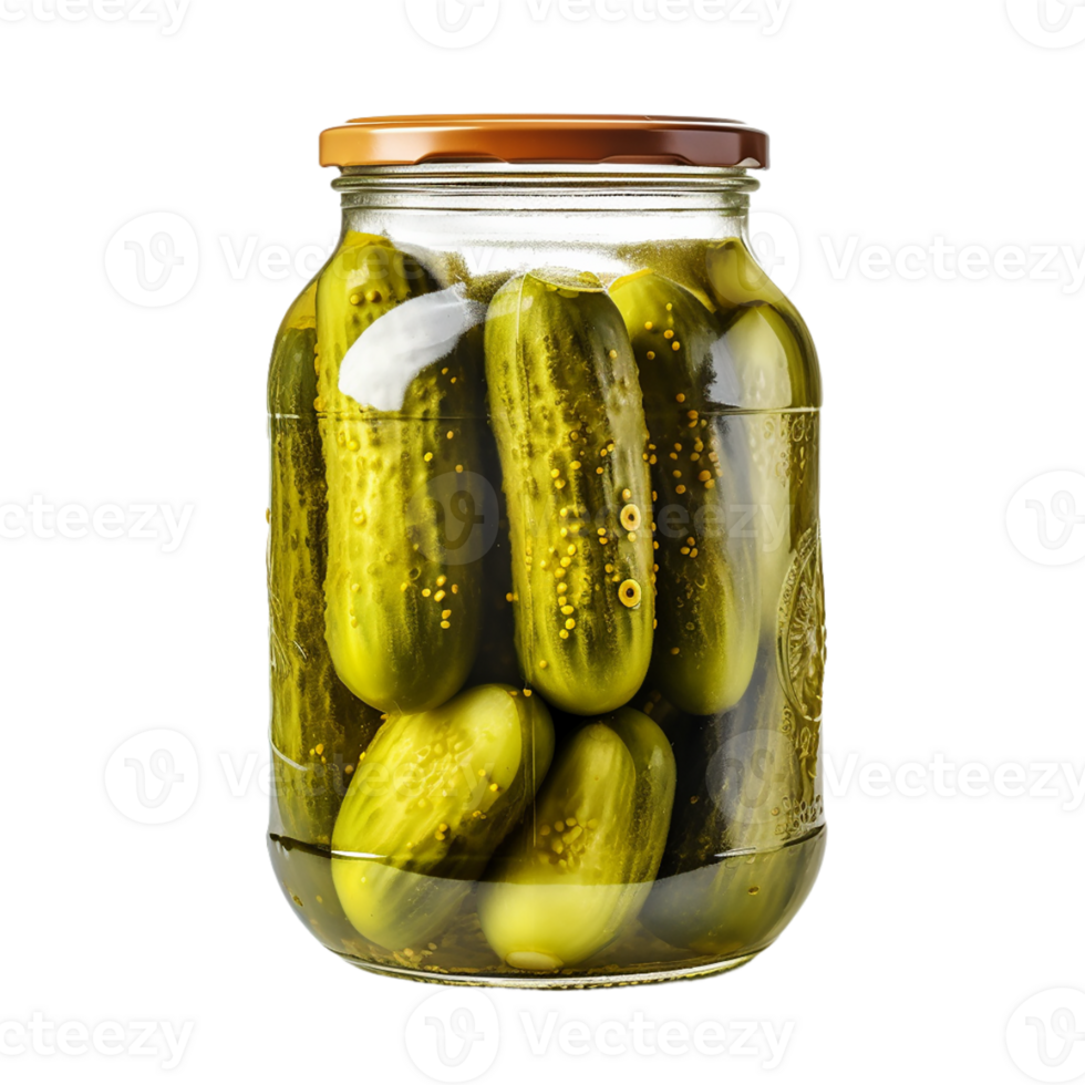 AI generated Jar of Pickles on transparent background PNG image