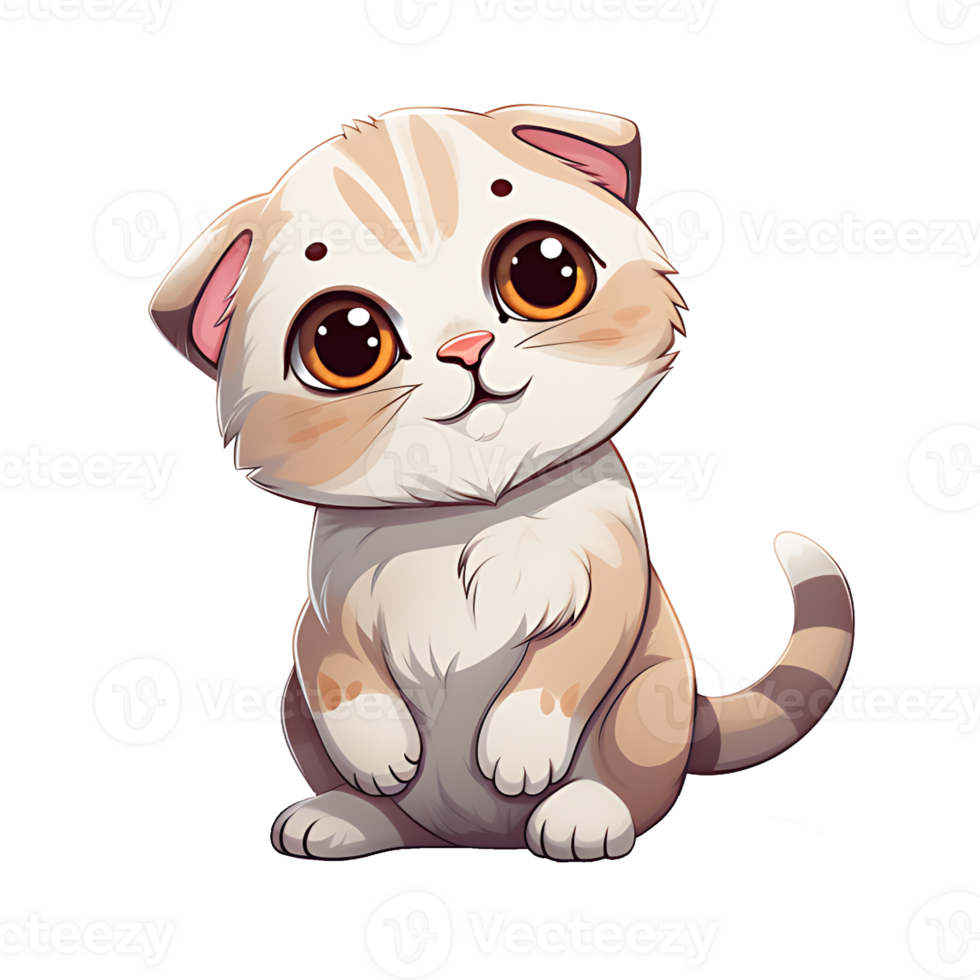 AI generated A Cute Happy Baby Animal -  AI Generative png