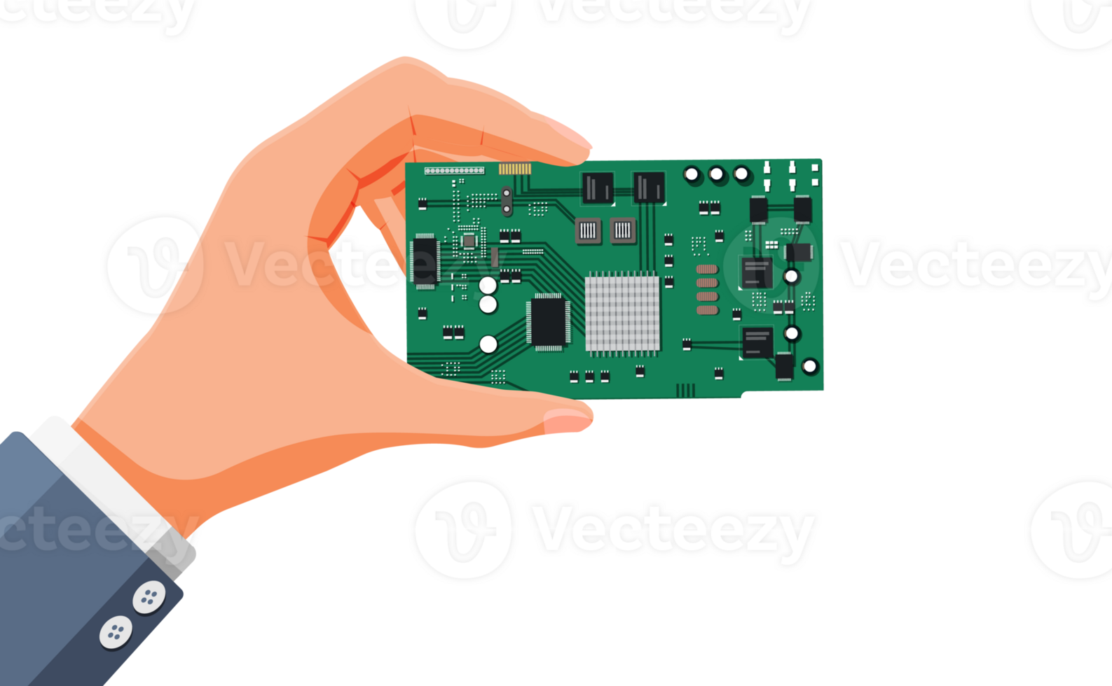 dator processor chip i hand png