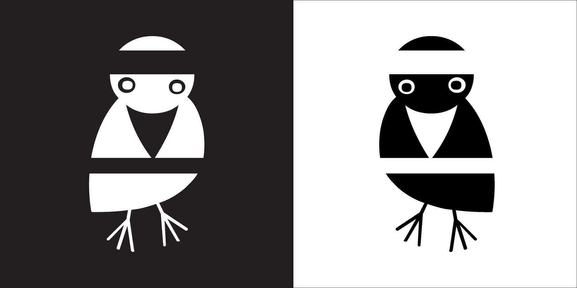 Illustration vector graphics of crow icon