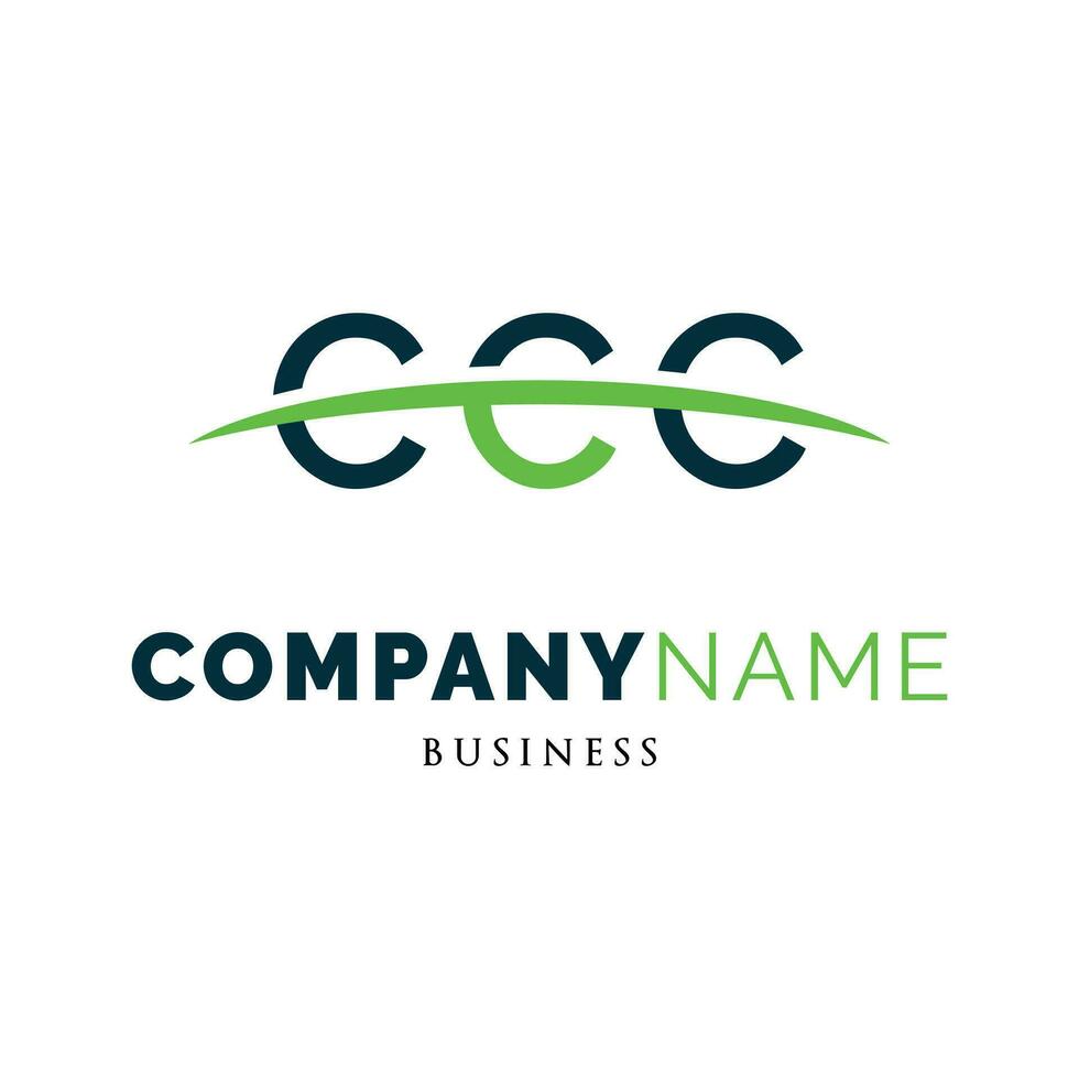 Initial Letter CCC Icon Logo Design Template vector