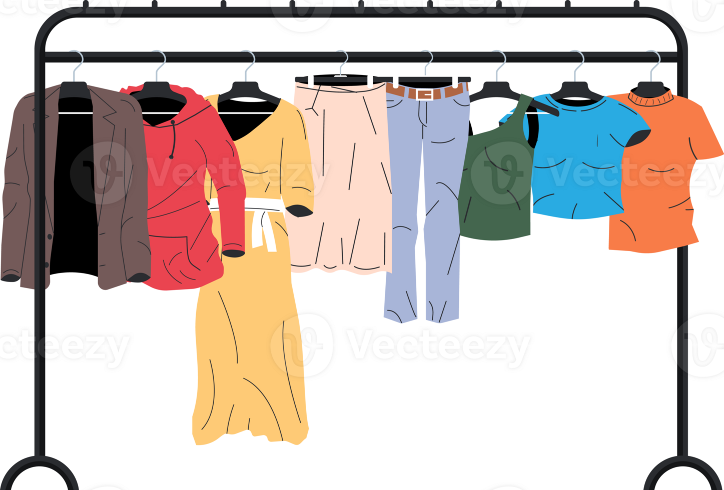 Womans clothes on hanger png
