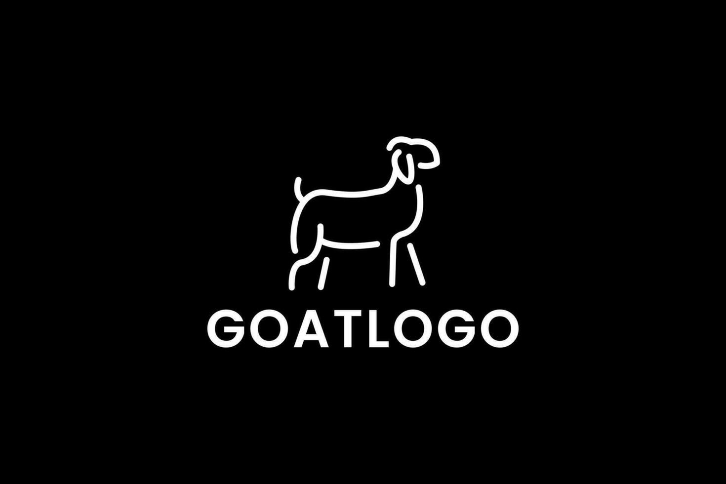 goat logo vector icon illustration