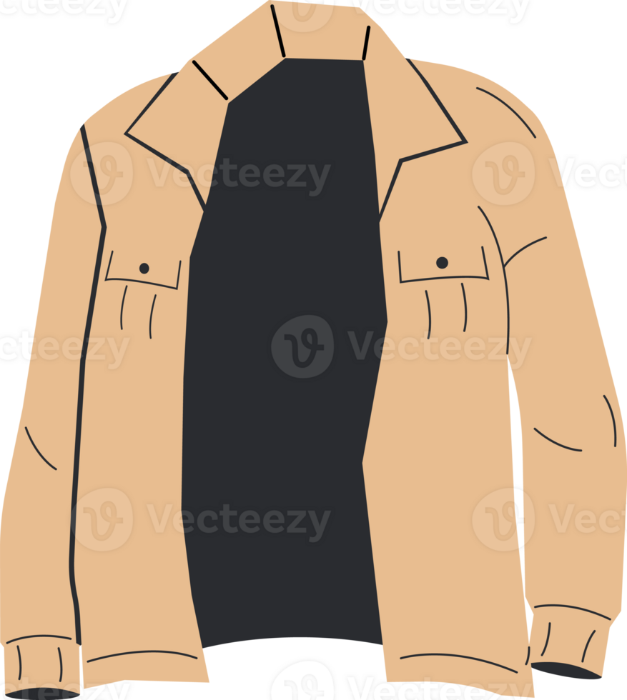 Fashion coat unisex jacket png